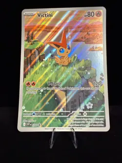 *JUMBO* Victini 208 Black Bolt White Flare Promo Illustration Collection Pokemon - Image 1