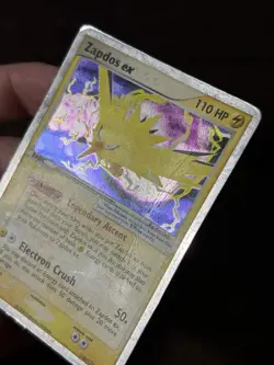 Pokemon TCG “Zapdos ex” 116/112 FireRed & LeafGreen Holo 2004 DMG - Image 3