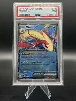 Milotic ex 042/191 PSA 9 Double Rare 2024 Pokemon Surging Sparks - Image 1