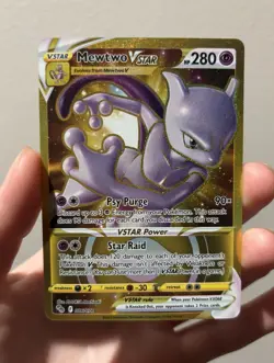 Mewtwo VSTAR 086/078 Secret Rare Holo Pokemon GO EN 280HP 2022 - Image 1