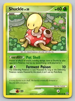 Shuckle 109/132 Common Secret Wonders Pokemon Near Mint - Image 1