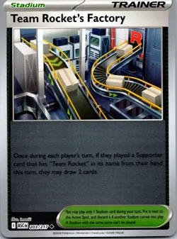 Team Rocket's Factory 203/217 Uncommon Ascended Heroes Pokemon Reverse Holo NM - Image 1