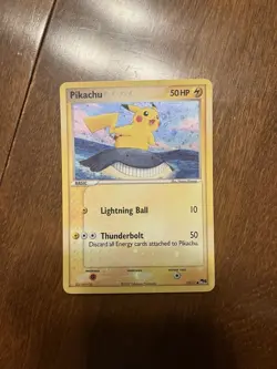 Pokemon Pikachu 12/17 POP Series 5 Holo Rare Wailmer Artwork EX Era LP NM - Image 1