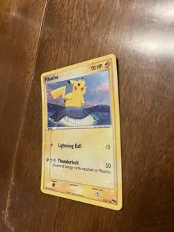 Pokemon Pikachu 12/17 POP Series 5 Holo Rare Wailmer Artwork EX Era LP NM - Image 2