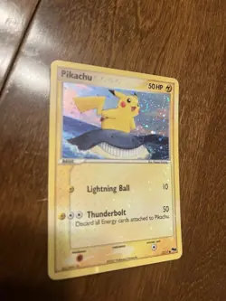 Pokemon Pikachu 12/17 POP Series 5 Holo Rare Wailmer Artwork EX Era LP NM - Image 3
