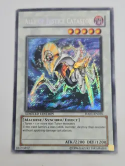 Ally of Justice Catastor HA01-EN026 Hidden Arsenal Limited Ultimate LP- - Image 4