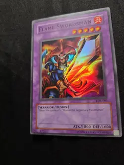 Yugioh TCG LP Flame Swordsman LOB-003 Unlimited LP - Image 3