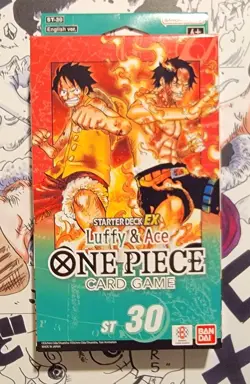ONE PIECE ENGLISH TCG: (ST-30) Starter Deck EX: Luffy & Ace BRICK ONLY SEALED - Image 1