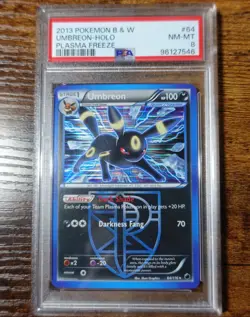 Umbreon 64/116 PSA 8 Holo Plasma Freeze Black & White 2013 Pokemon Card Graded - Image 1