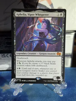 Aphelia, Viper Whisperer (Anime) 40 Foundations Jumpstart MTG NM - Image 1