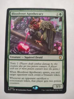 Bloodroot Apothecary 27 R Commander: Bloomburrow Magic: The Gathering Near Mint - Image 1