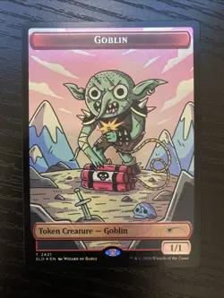 Goblin 2421 Secret Lair Drop Goblin Storm Commander Deck Foil Token MTG SLD NM - Image 1