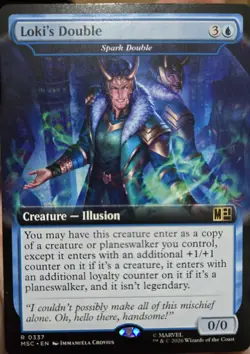 Loki's Double / Spark Double - Extended Art R MTG Commander: Marvel Super Heroes - Image 1