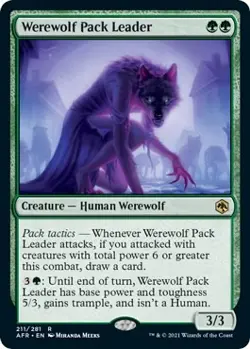 MTG Werewolf Pack Leader - 211 / English / Near Mint - Image 1