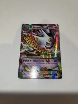 Pokemon TCG Mega Gengar EX XY166 Black Star Promo Shiny Holo Rare Card - Image 2