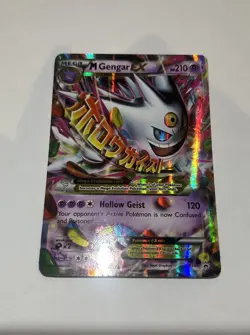 Pokemon TCG Mega Gengar EX XY166 Black Star Promo Shiny Holo Rare Card - Image 3