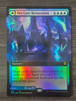 Sea Gate Restoration (Extended Art) (Foil) Zendikar Rising LP MTG TCG Magic - Image 2