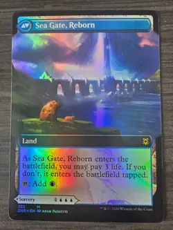 Sea Gate Restoration (Extended Art) (Foil) Zendikar Rising LP MTG TCG Magic - Image 3