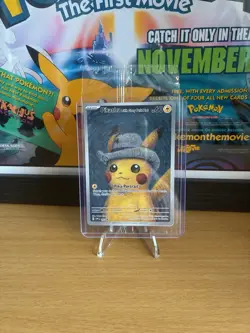 Sealed Pokemon TCG Pikachu with Grey Felt Hat Promo Card SVP 085 - Image 1