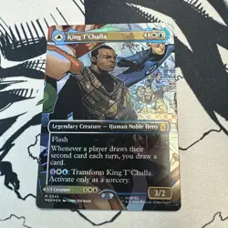 King T'Challa Black Panther, Hope Enduring (0346) - Borderless MTG - foil - Image 1