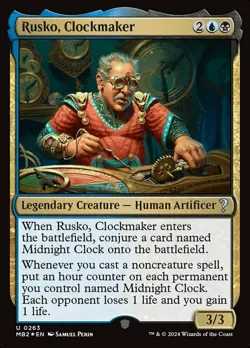 1x MTG Rusko, Clockmaker - Foil Near Mint, English - Mystery Booster 2 - Image 1