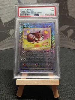 Pokemon Eevee Legendary Collection Reverse Holo 74/110 2002 PSA 7 - Image 1