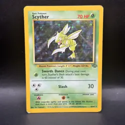 Pokemon TCG Scyther Jungle 10/64 Holo Unlimited Holo Rare - Image 1