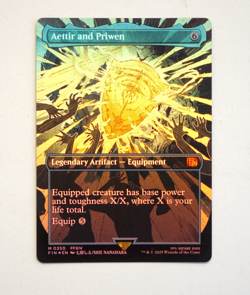 Aettir and Priwen Final Fantasy Magic the Gathering Borderless Foil Card - Image 1