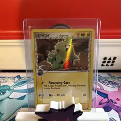 Larvitar 52/101 Dragon Frontiers Delta Species Reverse Holo Stamped - Image 1