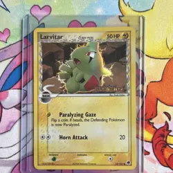 Larvitar 52/101 Dragon Frontiers Delta Species Reverse Holo Stamped - Image 3