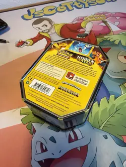 2019 Pokemon TCG Hidden Fates Tin With Gyarados On Lid EMPTY - Image 2