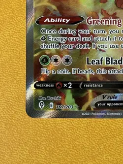 Leafeon V Alt Full Art Holo Ultra Rare Evolving Skies 167/203 English - Image 5