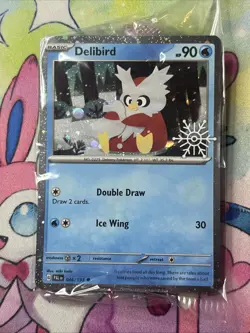 Pokemon TCG | Delibird 46/193 (Holiday Calendar) Stamped SEALED NM - Image 1