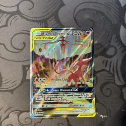 Pokemon TCG Espeon & Deoxys GX SM240 - Black Star Promo - Image 1