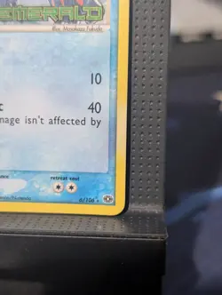 KYOGRE REVERSE HOLO STAMP 6/106 EX EMERALD POKEMON ENGLISH LP - Image 4