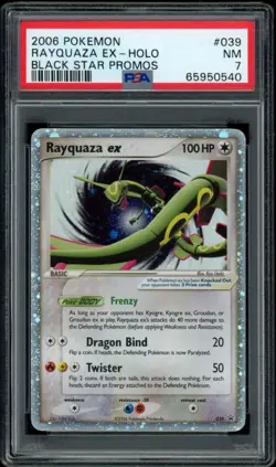 Rayquaza EX Holo 039 Black Star Promos Pokemon PSA 7 - Image 1