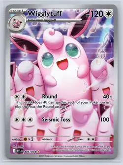 Wigglytuff 105/094 Illustration Rare Phantasmal Flames Pokemon Holo Near Mint - Image 1