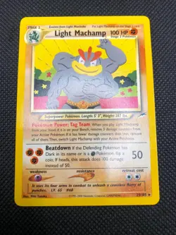 Light Machamp 25/105 Rare Neo Destiny Pokemon Unlimited Lightly Played - Image 1