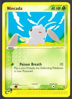 Nincada 66/97 Pokemon EX Dragon NM - Image 1