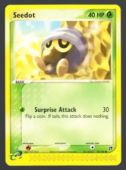 Seedot 76/100 Pokemon EX Sandstorm NM - Image 1