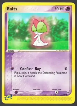 Ralts 66/109 Pokemon EX Ruby & Sapphire LP - Image 1