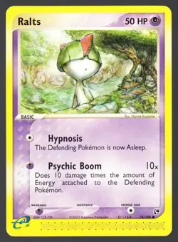 Ralts 74/100 Pokemon EX Sandstorm NM - Image 1