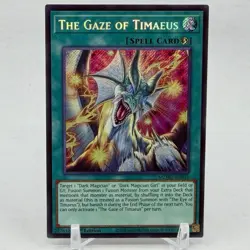 The Gaze of Timaeus MZMU-EN013 1st Edition Secret Rare Yugioh! - Image 1