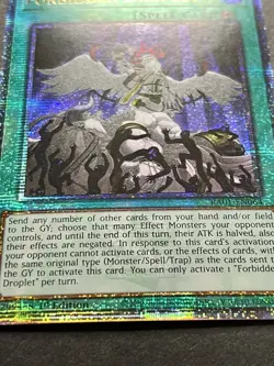 Forbidden Droplet | RA01-EN064 | Quarter Century Secret Rare | NM | YuGiOh! - Image 2