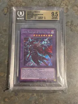 Yu-Gi-Oh Dark Magician of Destruction MZMU 1st Ed Secret Rare Beckett BGS 9.5 - Image 1