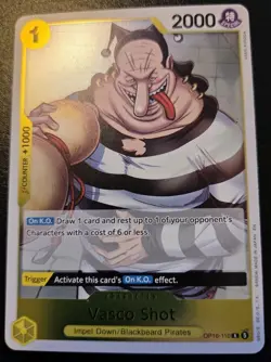Vasco Shot OP16-110 Foil Rare The Time Of Battle One Piece Card Game - Image 1
