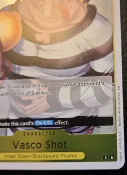 Vasco Shot OP16-110 Foil Rare The Time Of Battle One Piece Card Game - Image 5