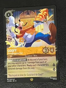 Disney Lorcana Goofy Groundbreaking Chef 223/204 Holo Foil - Image 1