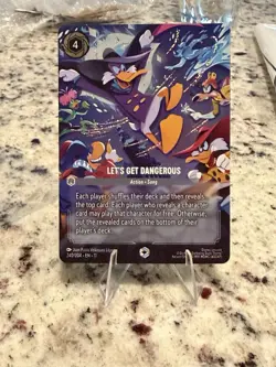 Let’s Get Dangerous Enchanted 240/204 Winterspell Disney Lorcana TCG - Image 1