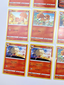 12 Card Lot Vulpix Ninetales Reverse Holo Pokemon TCG ultra rare v common - Image 5